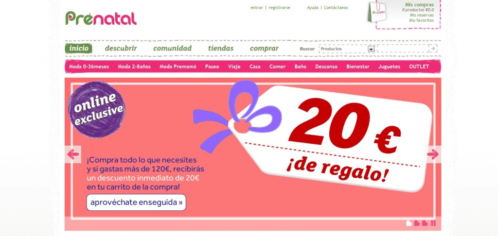 Prenatal psicología colores ecommerce