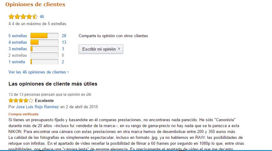 amazon opiniones