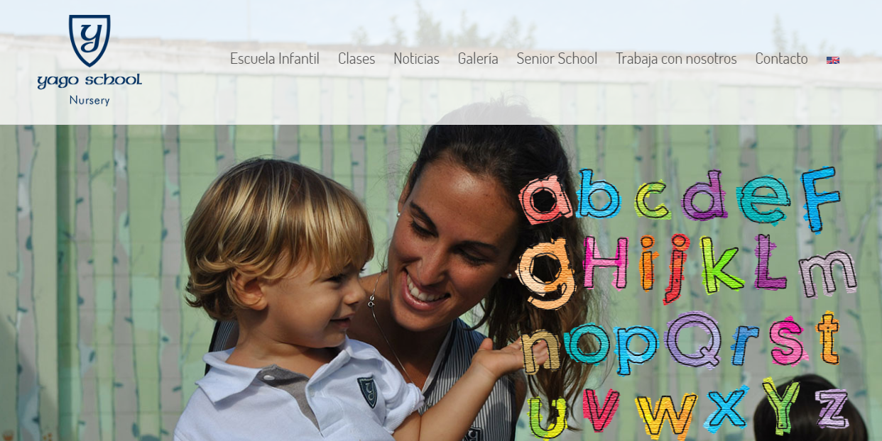 diseño web yago school nursery