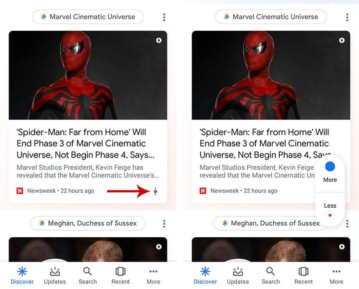 cómo personalizar google discover