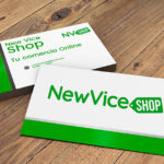 Corporate image design for NewVice Shop