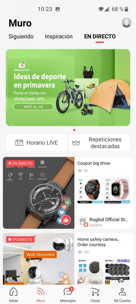 shoppertainment en aliexpress